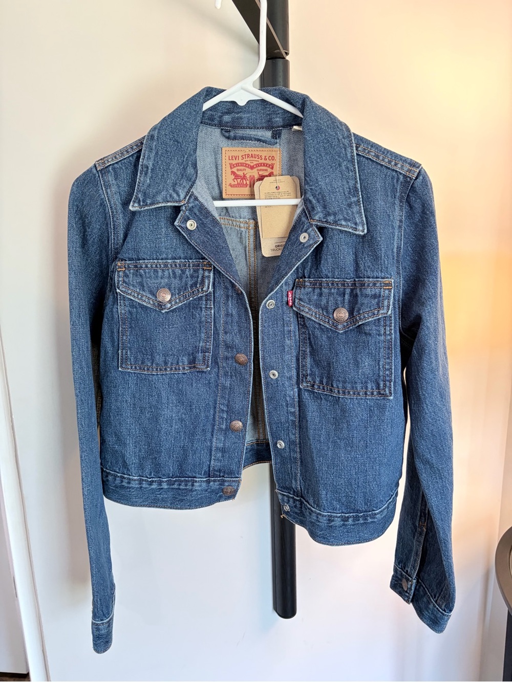 Levi's Women's Dark Blue Denim Trucker Jacket